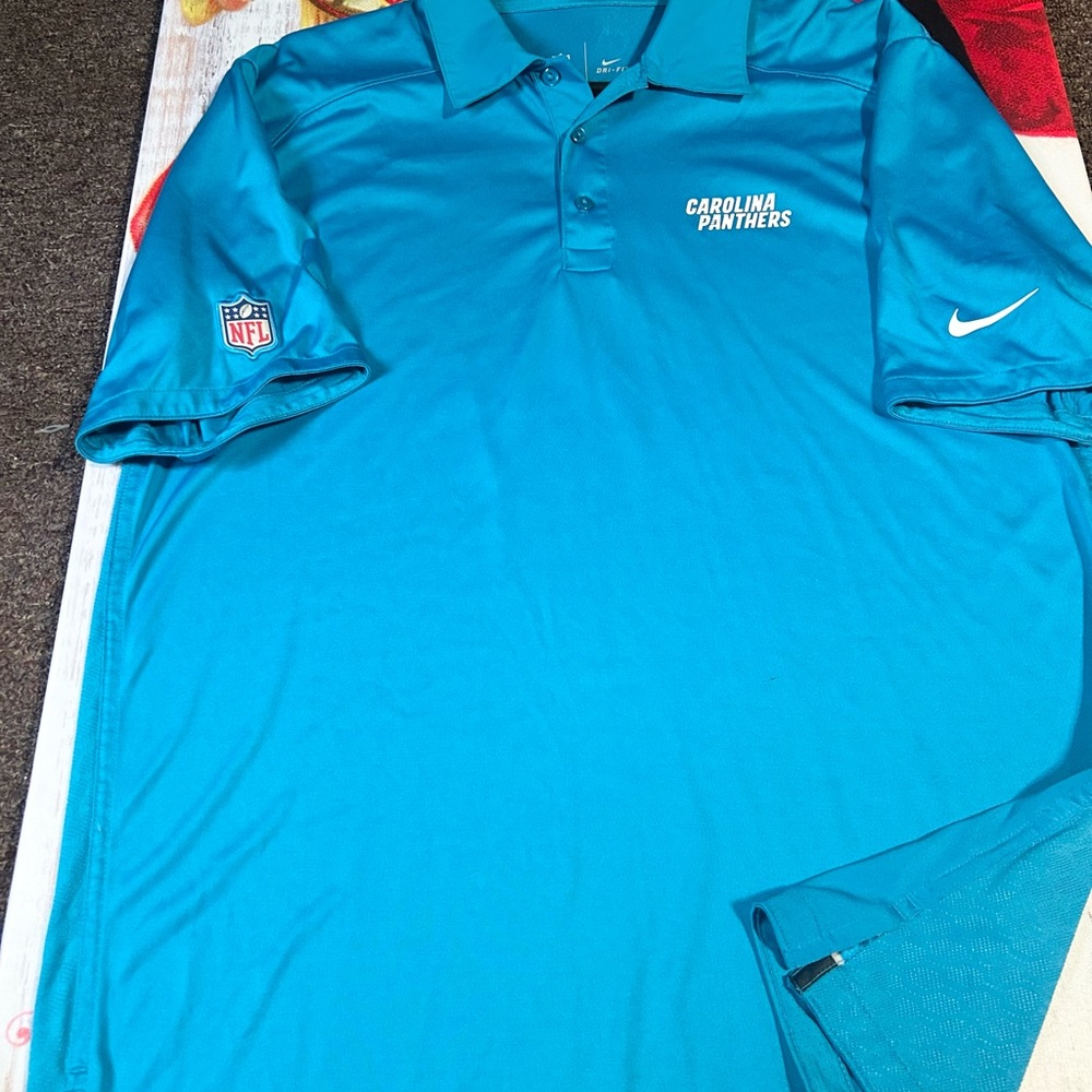 NFL Nike Dri-Fit Carolina Panthers polo/NFL on field
